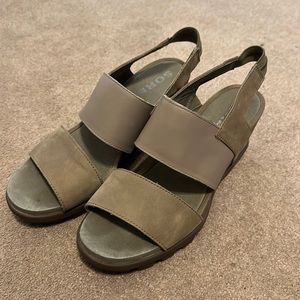 Sorel sz 10 wedge Joanie II sandal